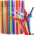 Straws Flexible Juice Pipe 1000pcs. 