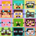 Cross-border new products minecraft character character animal mask eye mask Halloween birthday party makeup party use.