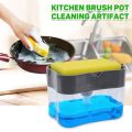 Liquid Soap Dispenser Soap Pump Sponge Caddy Holder Creative Hand Press Kitchen Dish Soap Dispenser with Washing Sponge. 
