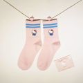 5pairs Sanrio Cartoon Socks Ladies Hello kitty Combed Cotton Mid-tube Stockings Melody Cute Puppy Girls Stockings.