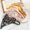 Vintage Print Flower Beach Bandana Hair Scarf Fashion Elastic Rubber Headbands. 