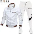 2023 Autumn/Winter BSS FLEXX APPAREL New Men's Jacket Set Casual Set Spliced Pants Baseball Stand Neck Jacket High Quality Jacke. 
