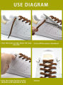 1 Pair Elastic Shoelaces No Tie Shoe laces Outdoor Leisure Sneakers Quick Safety Flat Shoe lace Kids And Adult Unisex Lazy laces. 