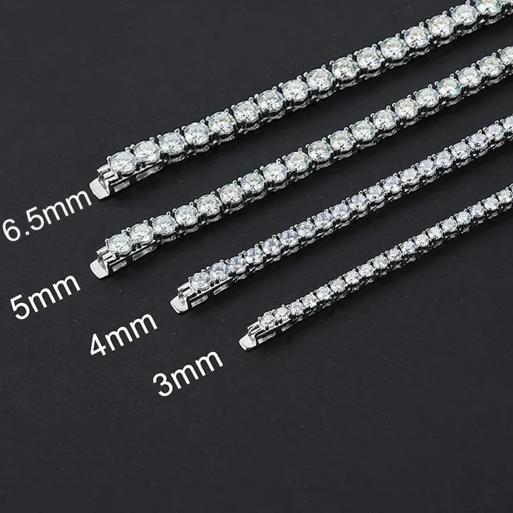 5mm%20Diamond%203/5/6.%20Men's%20925%20Moissanite%20Tennis%20Necklace%20with%20Certificate%20Women's%20Sterling%20Silver%20Gold%20Plated%20Choker%20Bracelet%20-%20Image%205