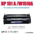 HP 151A TONER CARTRIDGE FOR HP LASERJET PRO 4003DN/4003DW PRINTER. 