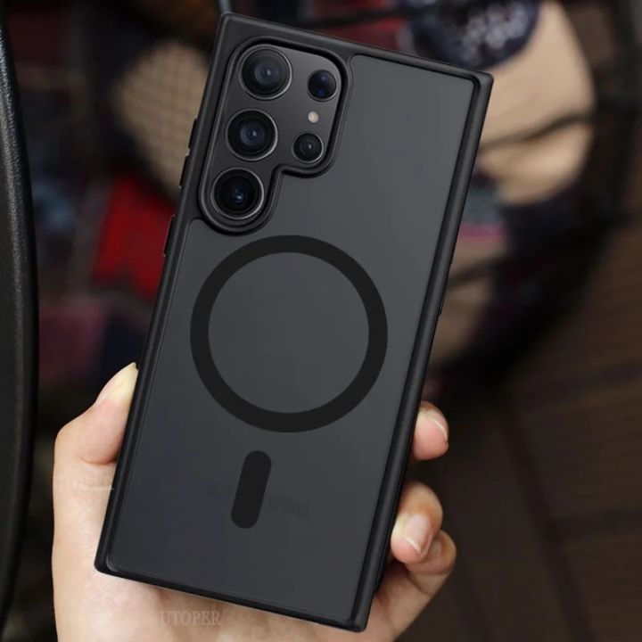 Back Cover Magnetic Case Samsung S21 Ultra Phylla Phone Cover For