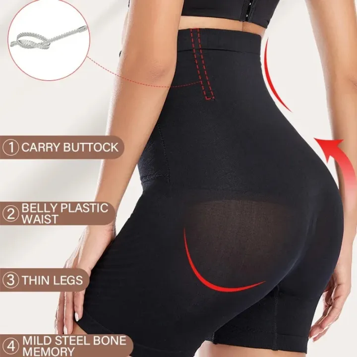 Women's%20Tummy%20Control%20with%20Buckle%20Shapewear%20Panties%20High%20Waist%20Trainer%20Female%20Slimming%20Body%20Shaper%20Shorts%20Large%20Size%20-%20Image%205