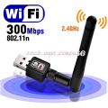 300 MBPS USB WiFi RECEIVER with high speed Antenna TV.VIDEO .FB.