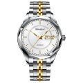 Dianpai Mechanical Watch Automatic Watch Double Calendar Luminous Waterproof Men's Watch.