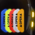 4pcs/set Car Door Safety Reflective Sticker Open Door Anti- Strip Modified Decoration Creative Car Sticker. 