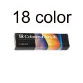 Professional 12/18 Colors Oily Colored Pencils Hexagon Wooden Handle Set Artist Painting Drawing Sketch Art Design. 