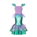 Ariel Girl Little Mermaid Costume Halloween Kid Dress For Girls Children Carnival Birthday Party Clothes Cosplay Mermaid Dress. 