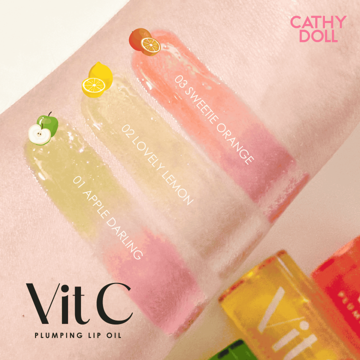 CATHY%20DOLL%20Vit%20C%20Plumping%20Lip%20Oil%202.4G%20Cathy%20Doll%20#APPLE%20-%20Image%204