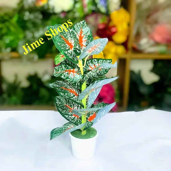Artificial%20Leaves%20&%20Plant%209inc%20In%20plastic%20Pot%20For%20Office%20Decoration,jime%20shops%20flowers%20-%20Image%204