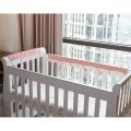 Cotton Crib Bumper Protection Wrap Edge Baby Anti-bite Solid Color Bed Fence Guardrail Baby Care Baby Safety Products. 
