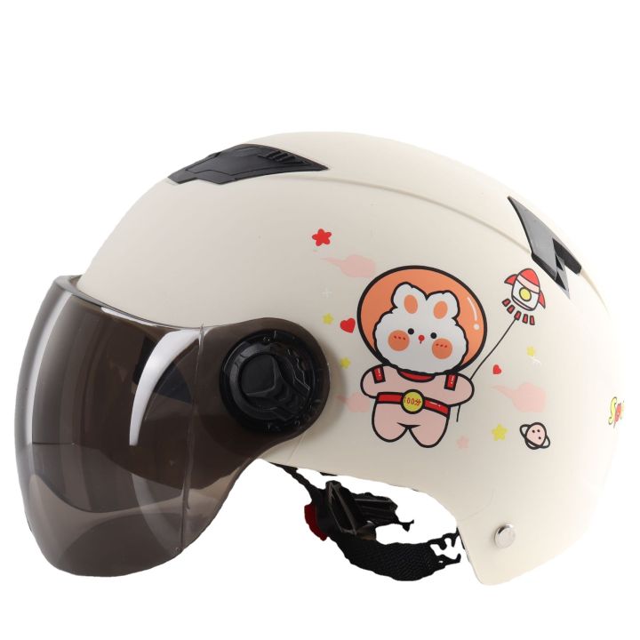 Cross-border%20exclusive%20helmet%20electric%20car%20female%20Harley%20space%20battery%20car%20M%20cartoon%20paint%20summer%20adult%20safety%20half%20helmet%20-%20Image%204