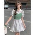 Sweet and Spicy Shirt Dress Women's Design Sense Niche Summer Korean Chic Short Skirt Spaghetti Straps Outerwear Two-Piece Set Fashion Suit. 