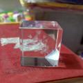 Paper Weight Crystal square Shape small size-1pcs. 