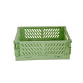 Folding Plastic Storage Box Desktop Organizing Stationery Storage Basket professional design.