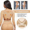 Womens Arm Shaper Post Surgery Arm Lipo Compression Sleeves Hooks Front Closure Shapewear Bra Posture Corrector. 