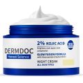 DERMDOC 2% Kojic Acid Night Cream (25g) | With Niacinamide & Alpha Arbutin | Face Moisturizer For Glowing & Brightening Skin | Reduces Dark Spots & Pigmentation | Minimizes Pores | Anti Aging. 