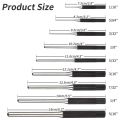 Roll Pin Punch Set with Storage Pouch, 9 Piece Steel Removal Tool Kit. 