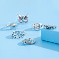 6PCS Exaggerated Retro Heavy Metal Rings Dark Gothic Punk Street Hop Rings Fashion Jewelry Gift for Men. 