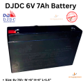 Djdc 6V 7Ah Lead Acid Battery For Rechargeable Fan. 