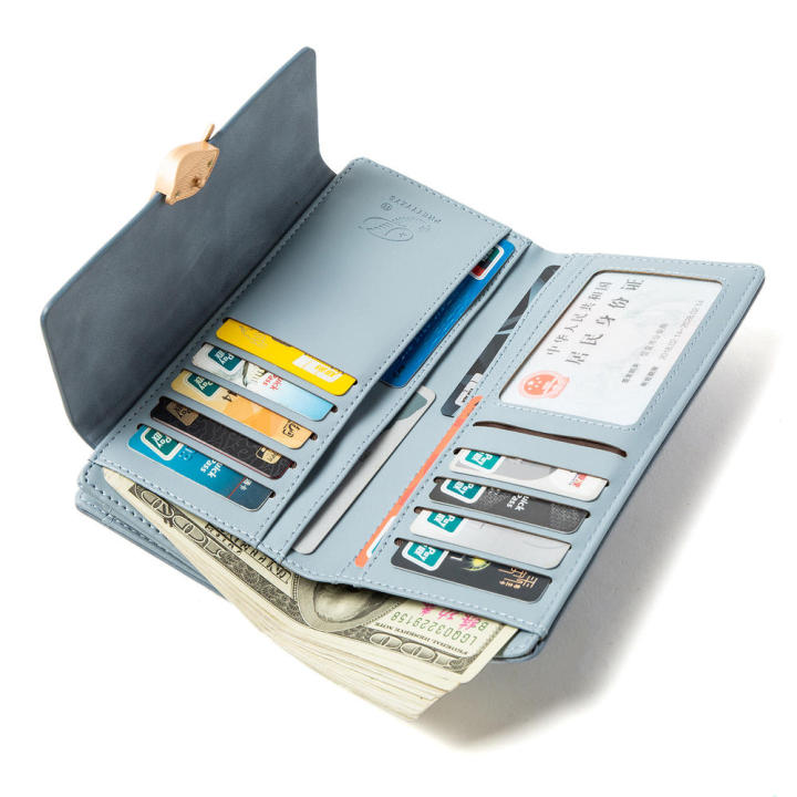 Design%20Retro%20Wallet%20Elegant%20Large%20Capacity%20Zipper%20Closure%20Long%20Wallet%20Buckle%20Detail%20Frosted%20Texture%20Women'S%20Clutch%20for%20Daily%20Use%20Evening%20Occasions%20Party%20Accessory%20Business%20Meetings%20Gift%20For%20Women%20-%20Image%208
