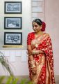 Indian benaroshi katan saree with blouse pics/Wedding katan saree /Red colour katan saree. 