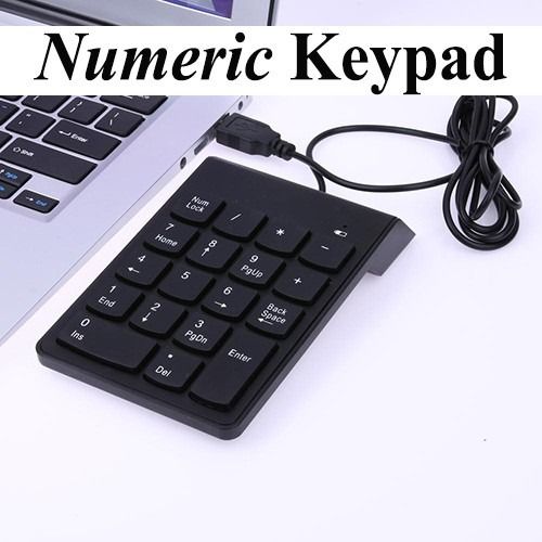 Mini Numeric Keypad with USB Cable and 18 Keys