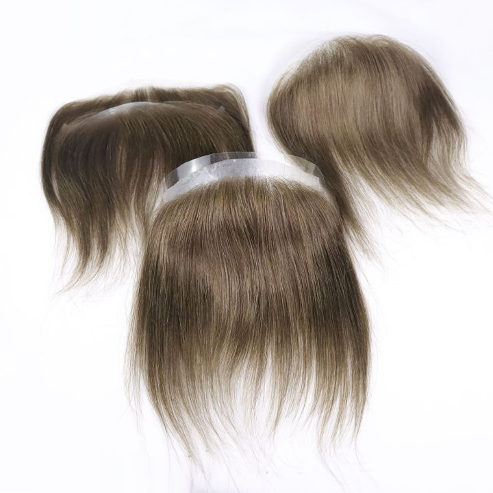 0.06mm%20Ultra%20Thin%20Skin%20Men%20Toupee%20For%20Forehead%20#4%20Brown%20Front%20Hairline%20Patch%20For%20Male%20Human%20Hair%20Wig%20Capillary%20Prosthesis%20Peruk%20-%20Image%204