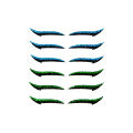6 Pairs Eyeliner Stickers Lazy Useful Reusable Cat Eye Eyelid Line Stick Double Eyelid Glitter Silver Sticker Eyes Makeup Tools.
