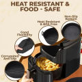 Air Fryer Silicone Baking Tray & Pot | Reusable Non-Stick Basket | Food Grade BPA Free | Oven & BBQ Cooking Mold for Kitchen.