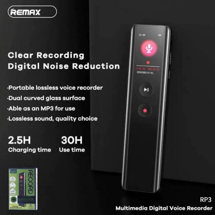 Remax%20RP3%2064GB%20Noise%20Reduction%20Voice%20Activated%20Recording%20Digital%20Audio%20Voice%20Recorder%20with%20Music%20Player%20for%20Press%20Conference%20/%20Meeting%20Used%20/%20Class%20Used%20/%20Interview%EF%BC%8FLive%20Broadcast%20/%20RP1%20-%20Image%205