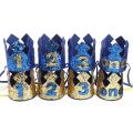 1 2 3 Years Old Birthday Hat Baby Shower Decorative Headband Children's Party Crown Hat Blue Gold Birthday Crown Party Hats. 