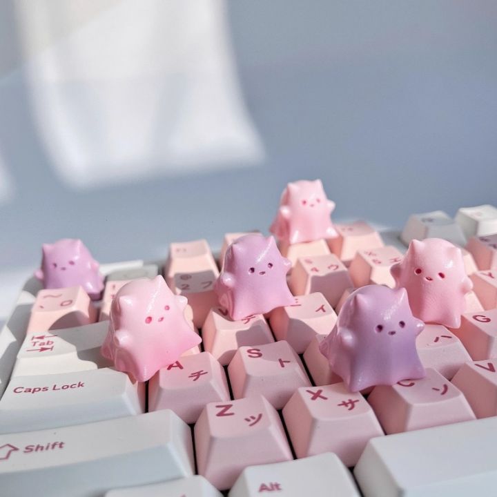 MiFuny%20Ghost%20Cat%20Kecap%20Resin%20Gradient%20Pink%20Cute%20Keyboard%20Caps%20Customized%20Keycaps%20for%20Mechanical%20Keyboard%20Accessories%20Girls%20Gift%20-%20Image%203