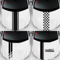 【Mary DAI Store】WRC Stripe Car Covers Vinyl Racing Decal Head Sticker Wrap Vinyl Stickers For Car Head Decoration. 