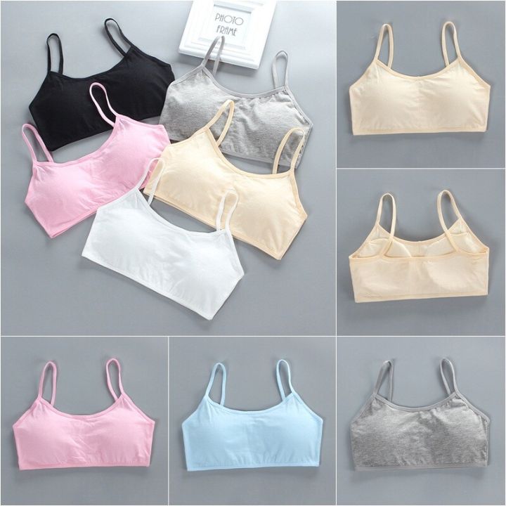 TupTam Girls Underwear Vests With Thin Straps - Pack Of 5, 95% Cotton, White Or Black, Snug Fit For Layering