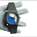 New Aura Arabic Watch Men's Quartz Watch Black Carbon Plastic watch for men. 