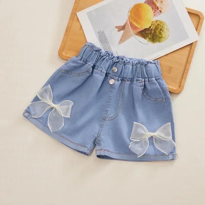 Summer%20Girls%20Kids%20Jeans%202024%20New%20Casual%20Clothes%20Solid%20Baby%20Denim%20Pants%20Soft%20Girls%20Fashion%20Short%20Trousers%20for%203-10%20Yrs%20Children%20-%20Image%203