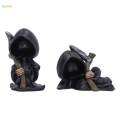 Grim Reaper Statue, Halloween Figurine, Holding, Reaper Figurine of Holy.