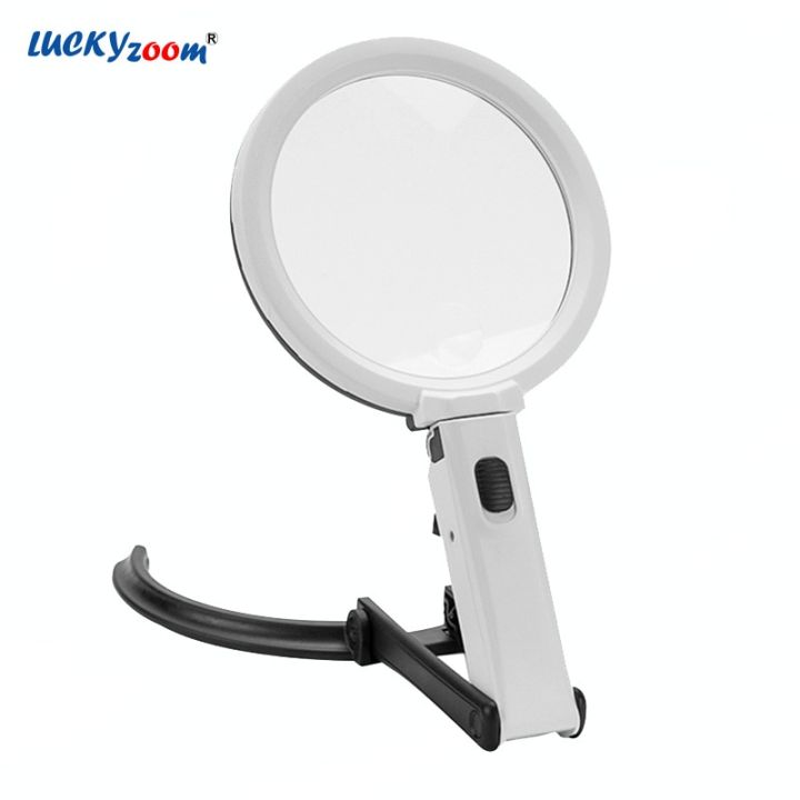 130MM%20Large%20Reading%20Magnifier%201.8X%205X%2012%20LED%20Foldable%20Magnifying%20Glass%20EU%20Plug-in%20Illuminated%20Magnifier%20Lamp%20Table%20Read%20Lupa%20-%20Image%204