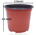 3.5Inchi(15pcs)Two-color flower pot PP soft plastic nursery home gardening succulent flower pot 15 pcs.