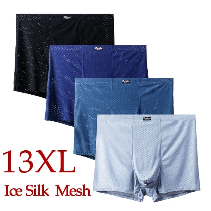 13XL-3XL%20Mesh%20Hole%204PCS%20Men%20Boxer%20Underwear%20Boxer%20Shorts%20Men%20Underwear%20Man%20Underwear%20Light%20Soft%20Durable%20In%20Middle%20Breathable%20-%20Image%202