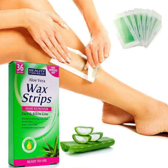 Beauty Formulas Aloe Vera Wax Strips Hair Remover 36pcs new