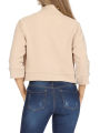 Women Casual Crop Blazer Outwear, Solid Color 3/4 Sleeve Breathable Cardigan Jacket.