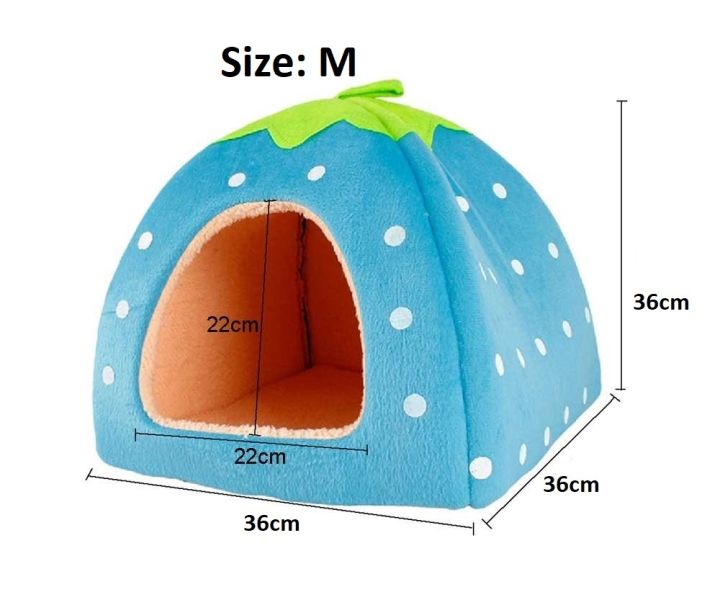 Soft%20Strawberry%20Pet%20Dog%20Cat%20House%20Kennel%20Foldable%20Winter%20Warm%20Cushion%20Animal%20Bed%20Dogs%20And%20Cats%20Products%20(Size:%20M),%2036cm%20x%2036cm%20-%20Image%205