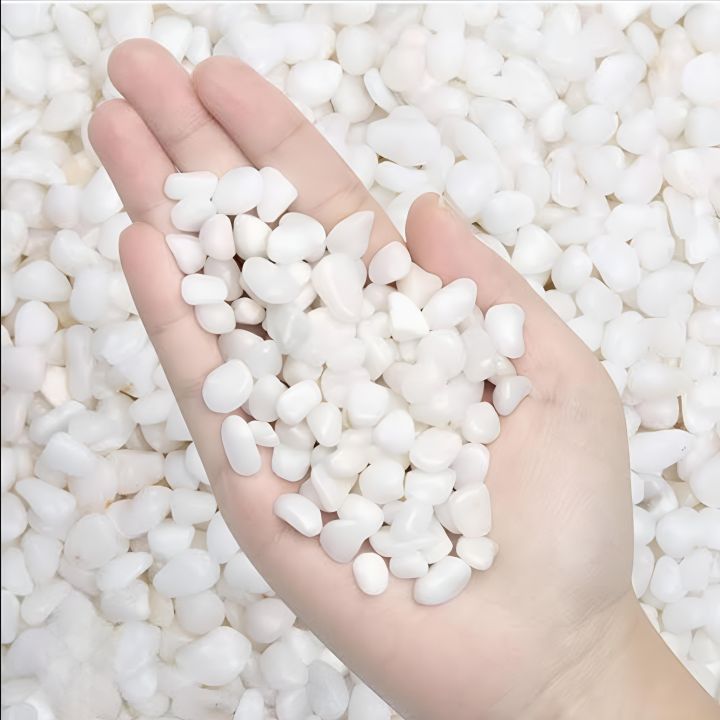 Aquarium or Garden Flower Top White Stone For Decoration