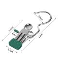 5 Pcs Stainless Steel Clothespins Laundry Clothes Pegs single clip hanger metal hanger sock for drying and saving space.